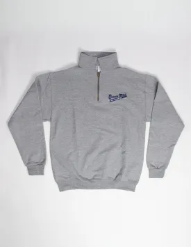 1/4 Zip Pullover Sweatshirt - HEATHER GRAY