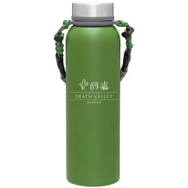 32 Oz. Stainless Insulated Backwoods Paracord Water Bottle Printed with a Customizable WEST VINES COLLECTION Design