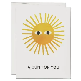 A Sun For You Greetings Card by Red Cap Cards