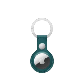 AirTag Leather Key Ring - Forest Green