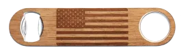 American Flag Wood Industrial Bottle Opener