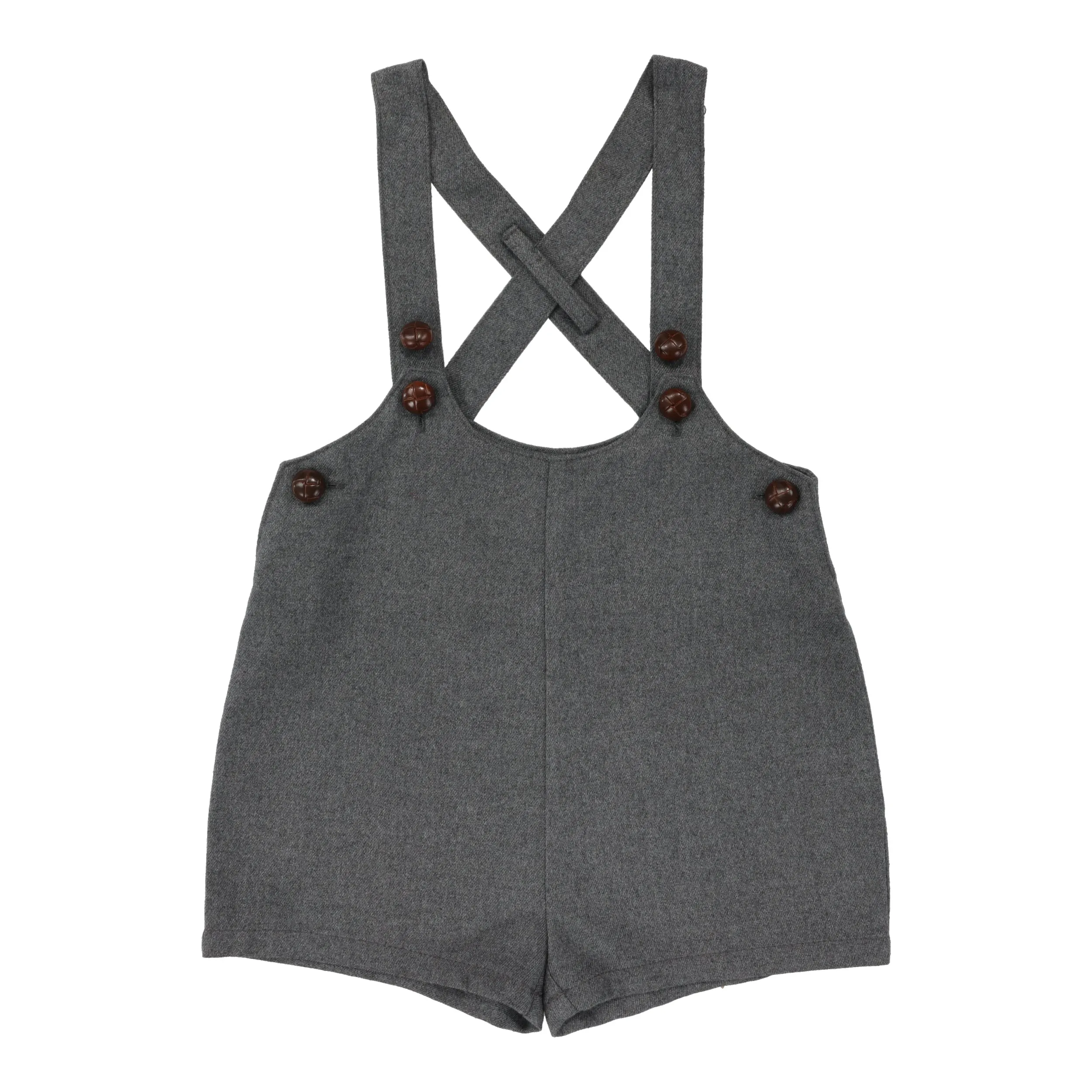 ANALOGIE GREY SUSPENDER SHORTS