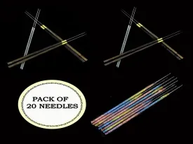 Assorted Pack of 20 Aari Needles (Designer)