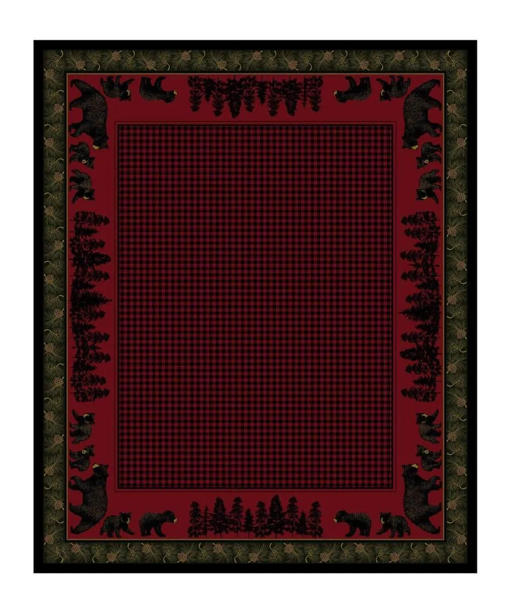 Bear Family Area Rugs - 3 Colors