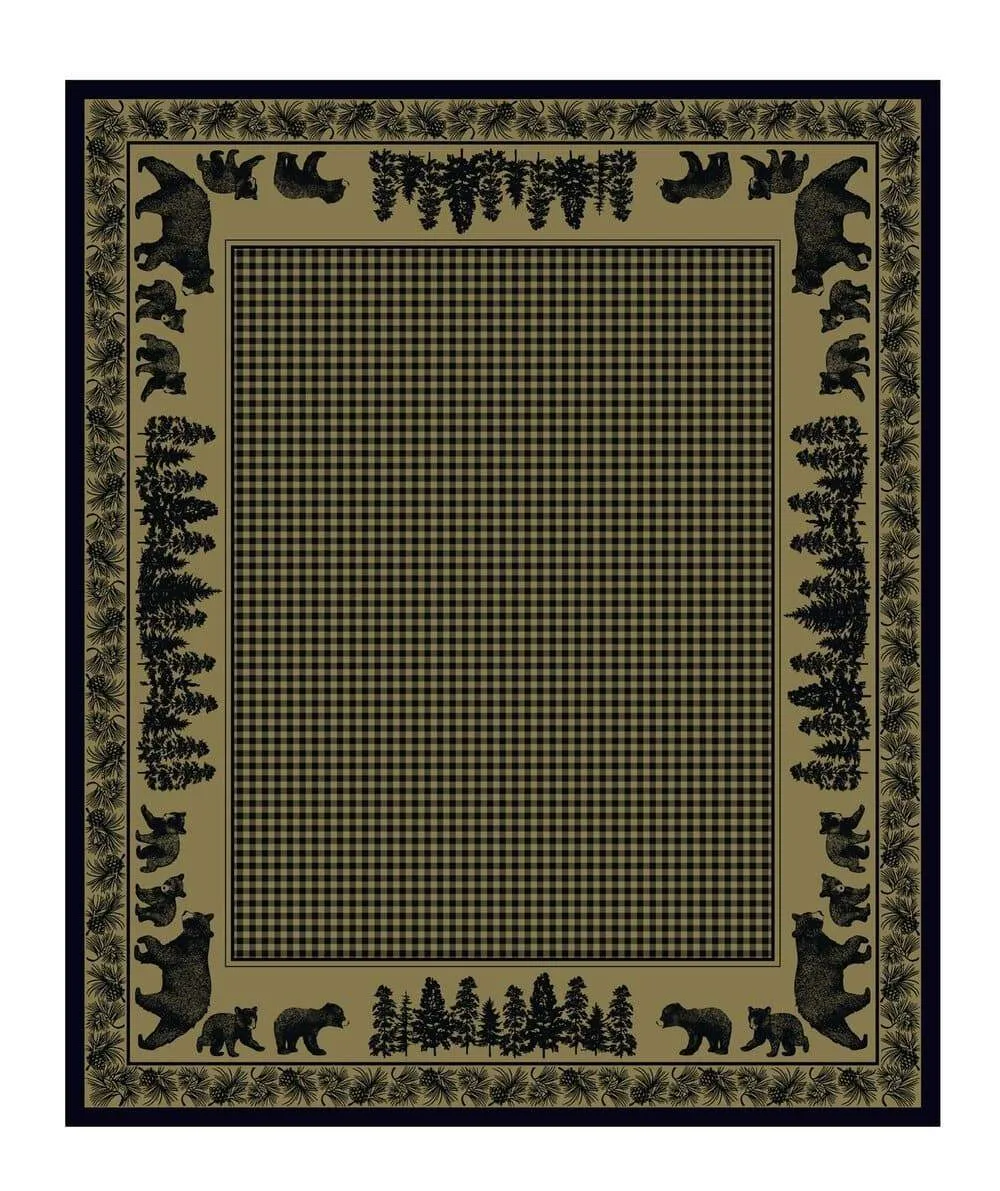 Bear Family Area Rugs - 3 Colors