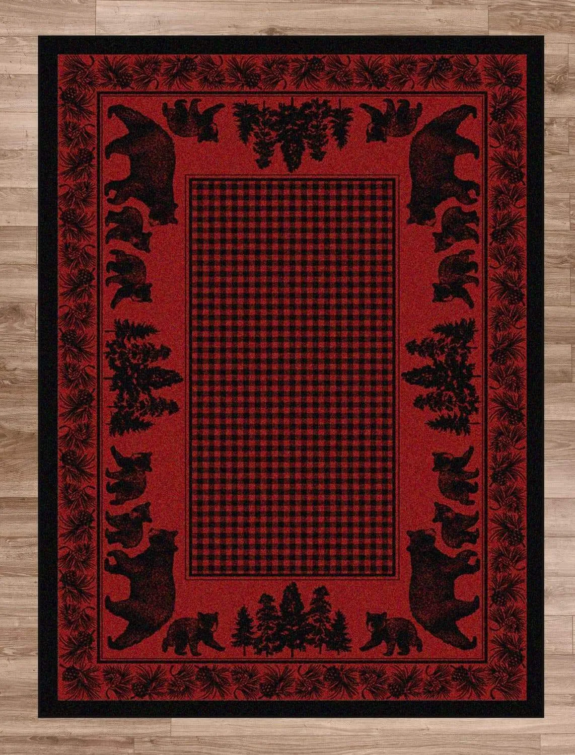 Bear Family Area Rugs - 3 Colors