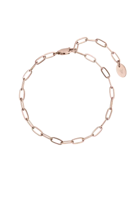 Bicycle Chain Bracelet 14K Rose Gold Plated