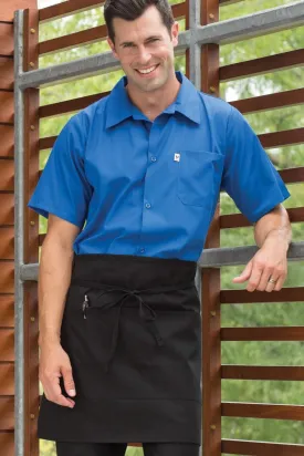 Black Half Bistro Apron (2 Pockets)