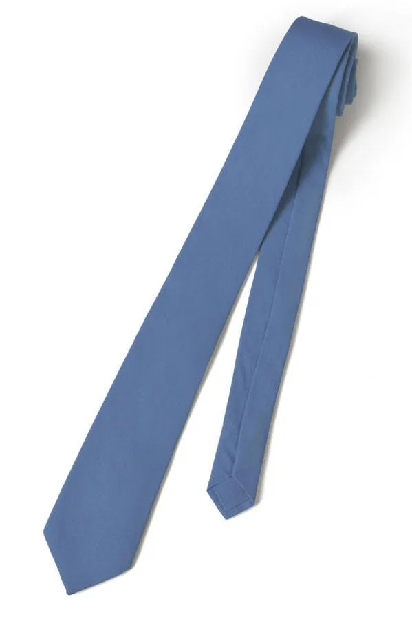 Blue Linen Necktie