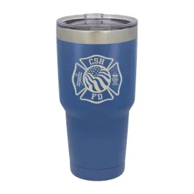 Custom Firefighter Polar Camel Vacuum Insulated Tumbler with Flag - LTM7315 - LZR