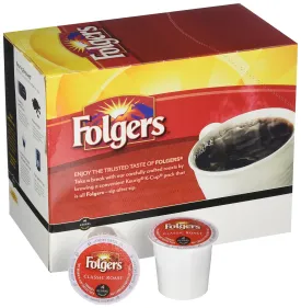 Folgers Gourmet Selections Classic Roast Coffee(Meduim Roast) Keurig K-Cups, 24 Count (Pack of 4)