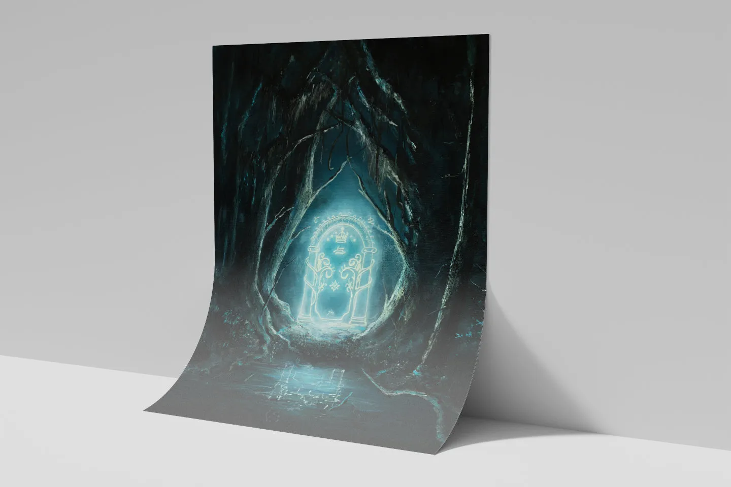 GLOW IN THE DARK PRINT: The Door Of Durin