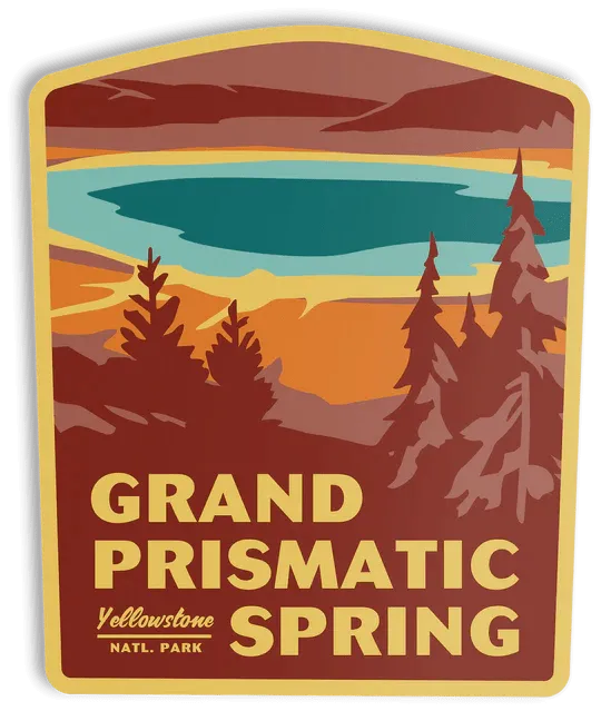 Grand Prismatic Spring Sticker