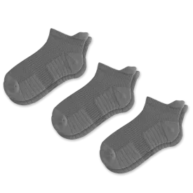 Gray Ankle Compression Socks Bundle 3-Pack