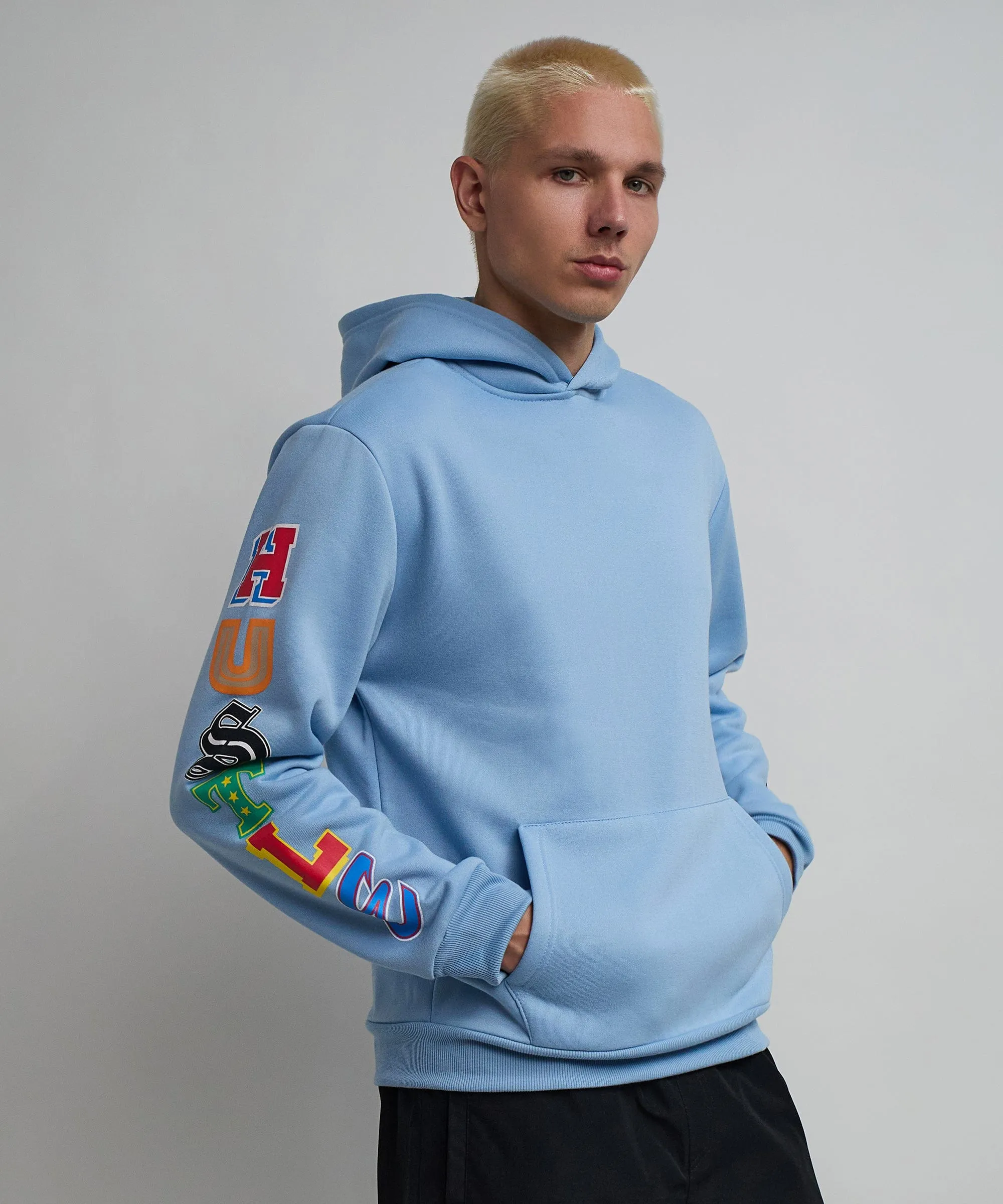 Hustle Daily Hoodie - Light Blue