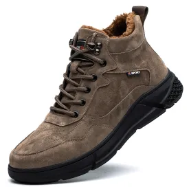 kkboxly kkboxly Men Warm Lined Anti-Smash Anti-Puncture Safety Work Ankle Boots