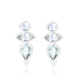 Mabel Topaz Silver Stud