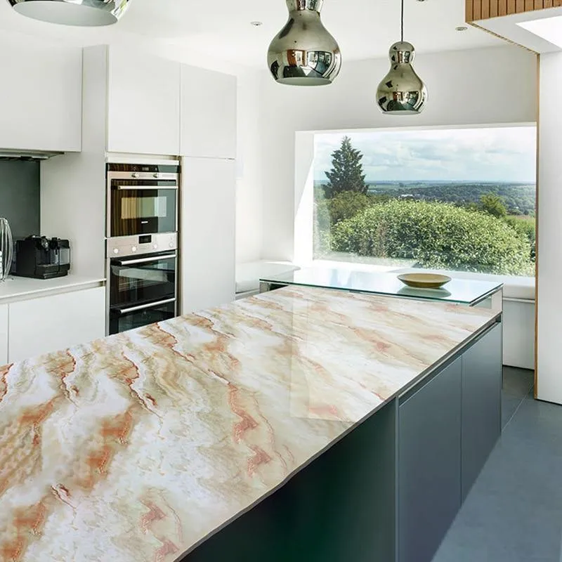 Marble Kitchen Benchtop Countertops Vinyl Self Adhesive Contact Paper