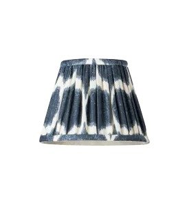 Pooky Blue Ikat Linen Lampshade