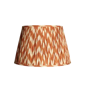 Pooky Orange Ikat Linen Lampshade