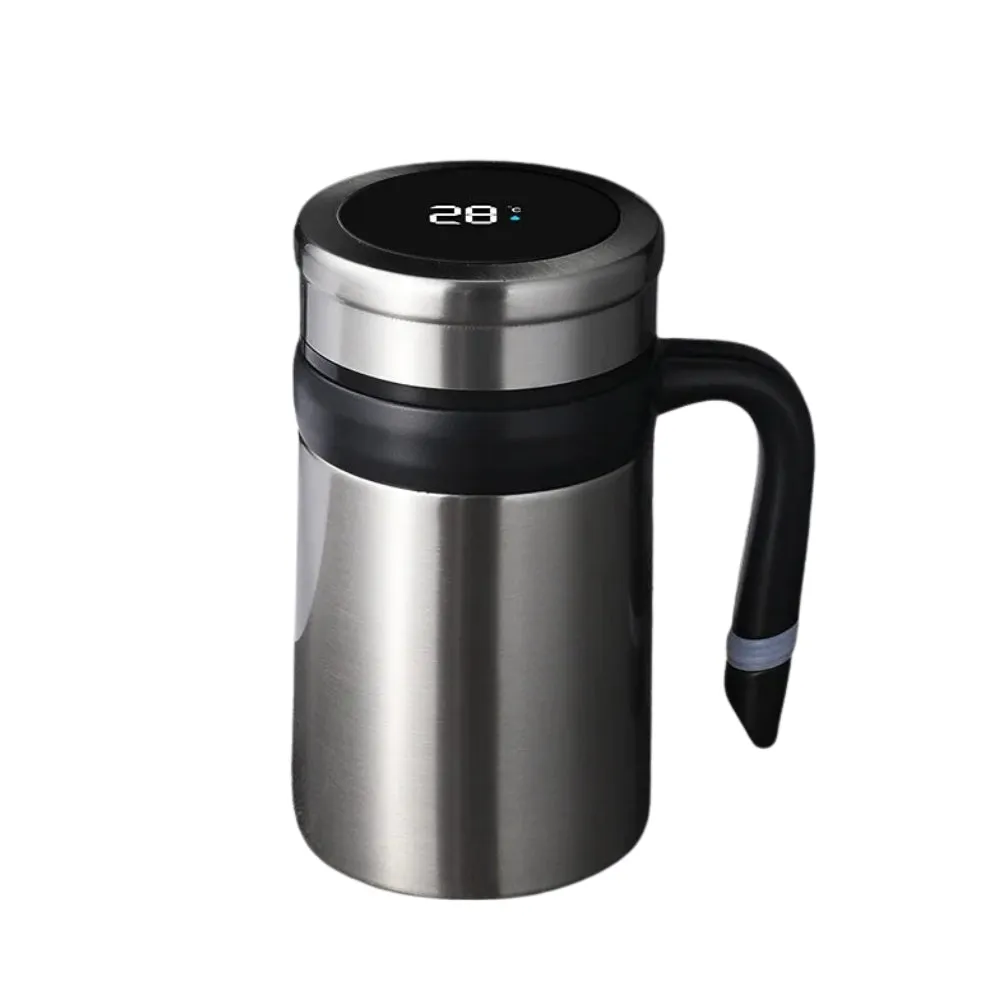 Premium LED Display Smart 304 Stainless Steel Coffee Mug With Handle & LID In Gift Box - Under $30 Gift