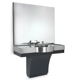 REM | The Duke | Barber Unit  | Stainless Steel Basin & Valve