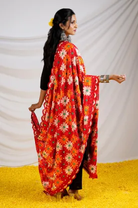 Teejh Amritsari Phulkari Dupatta