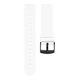 White OOZOO rubber strap with black clasp